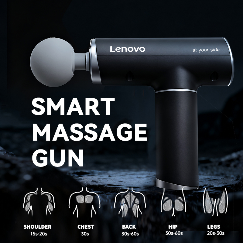 Massage Gun - ปืนนวดกล้ามเนื้อ Lenovo รุ่น N2 นวดลึก บรรเทาอาการปวดกล้ามเนื้อ