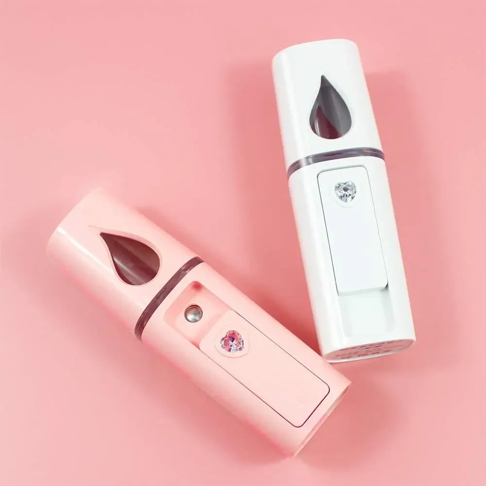 Face Steamer - เครื่องพ่นไอน้ำนาโนสำหรับใบหน้า ทำความสะอาดขนตา ขยายรูขุมขน เพิ่มความชุ่มชื้นให้ผิวหน้า เครื่องพ่นไอน้ำขนาดเล็กน่ารักแบบพกพา