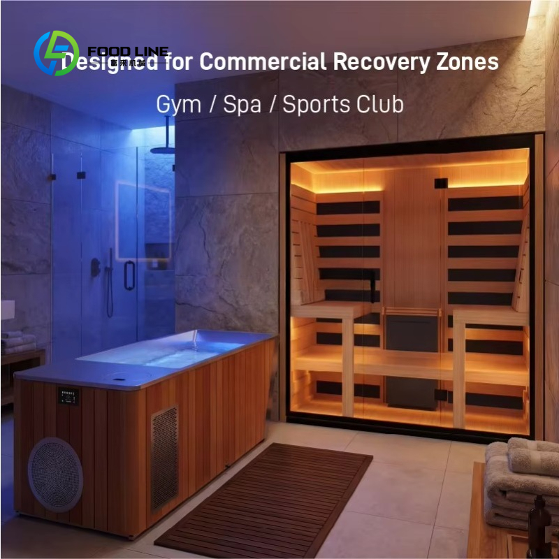 Spa Wellness Gym - ระบบบำบัดด้วยความเย็นแบบแช่น้ำแข็งสำหรับซาวน่าเชิงพาณิชย์ที่ปรับแต่งได้ พร้อมอุปกรณ์ฟื้นฟูร่างกายสำหรับยิม สปา และศูนย์สุขภาพ