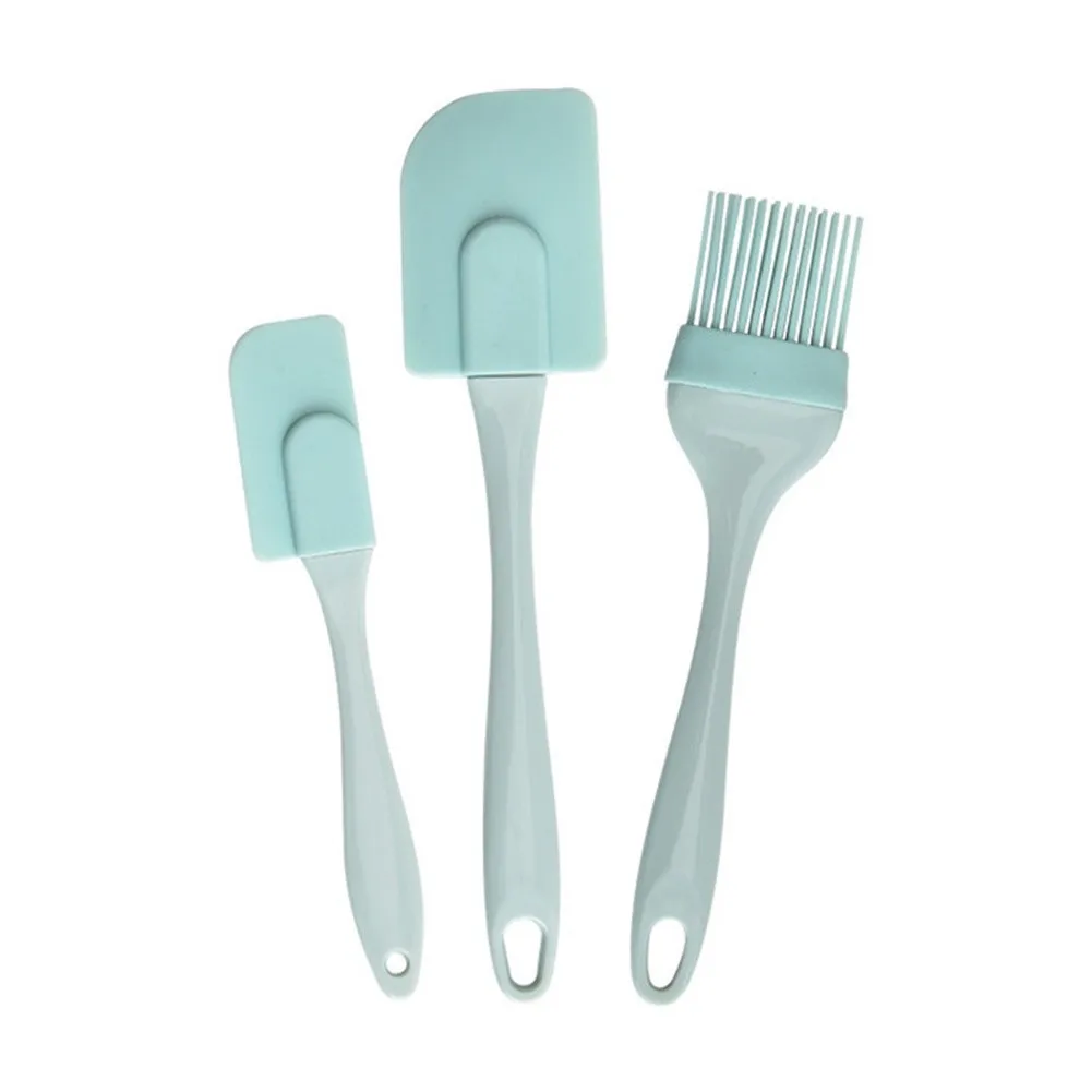 Body Brush - 3 ชิ้นครีม Scraper DIY ขนมปังเค้กเนยไม้พายผสมแปรงน้ํามันครัวเบเกอรี่เครื่องมือไม้พายซิลิโคน Non