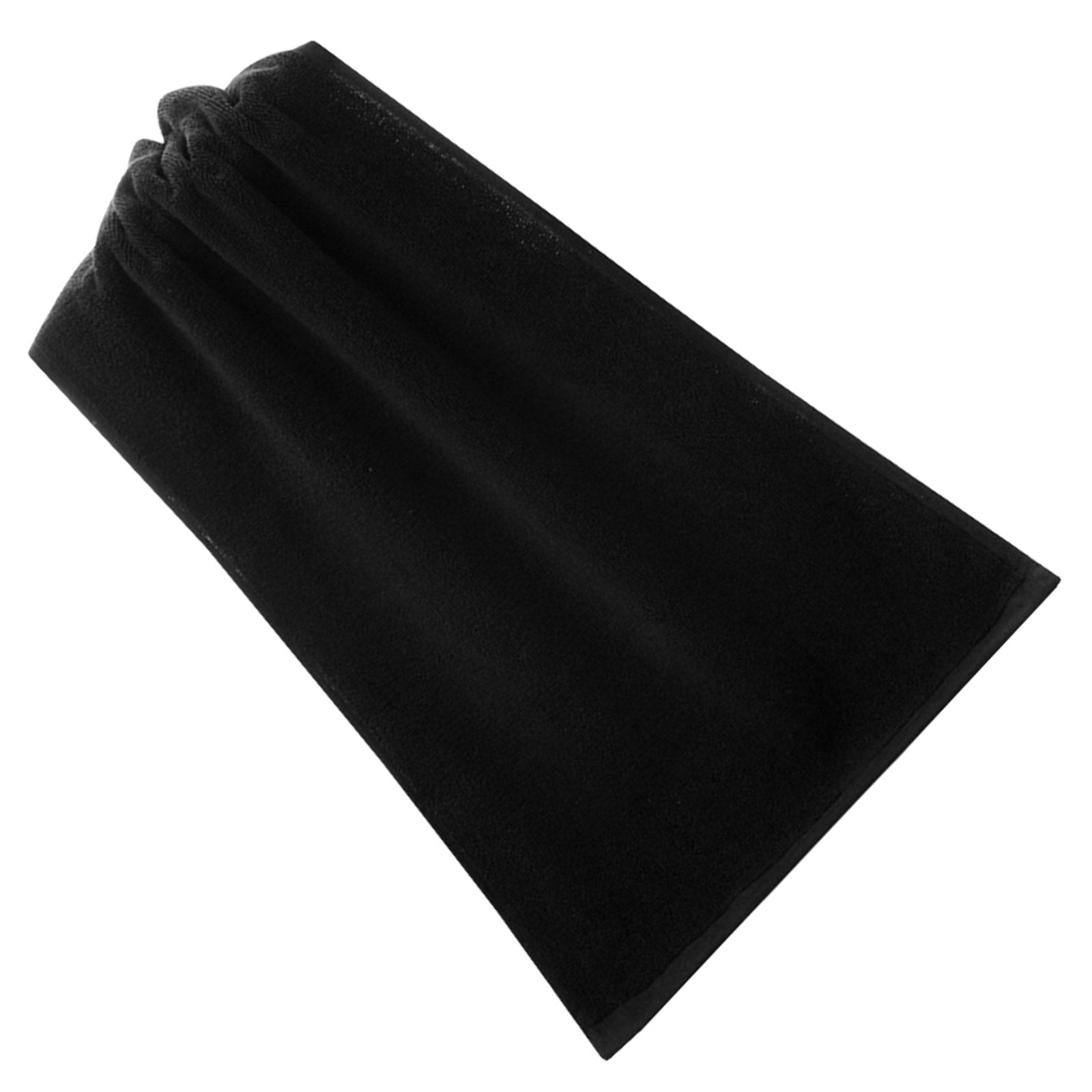 Spa Towel - ผ้าขนหนูเช็ดมือผ้าฝ้ายแท้สีดำ ขนาด 35x75 ซม. ขนาดใหญ่พิเศษ นุ่ม