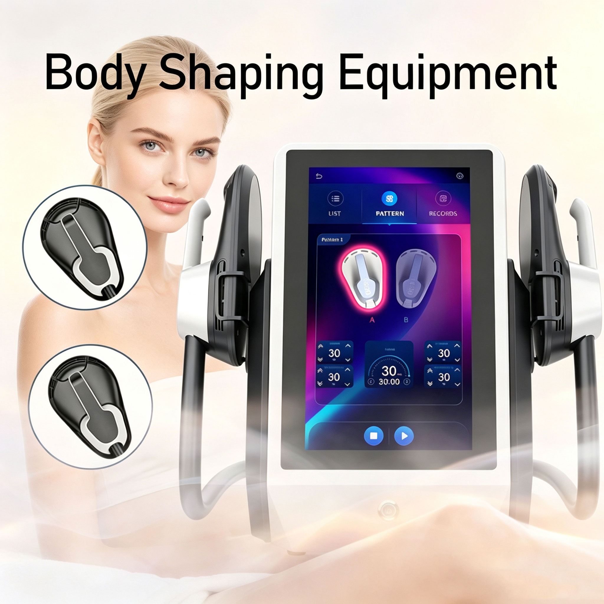 Body Brush - เครื่องเพิ่มความแข็งแรงของกล้ามเนื้อแบบตั้งโต๊ะรุ่นใหม่สำหรับการปรับรูปร่างและจัดการรูปร่าง อุปกรณ์ที่ใช้ในร้านเสริมความงาม