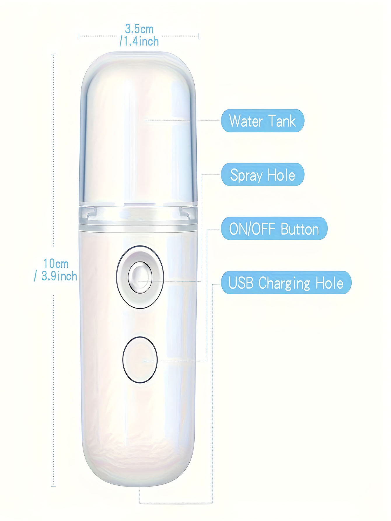 Face Steamer - USB Mist Facial Sprayer Humidifier Nebulizer