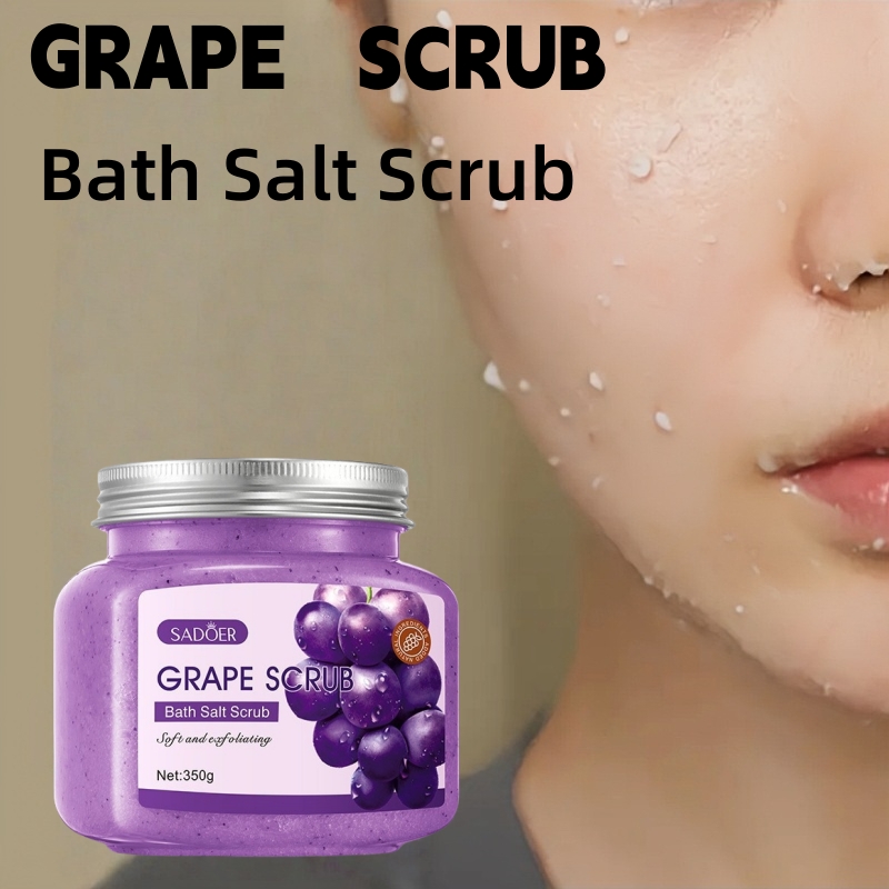 Bath Salts - เกลืออาบน้ำกลิ่นองุ่น 350 กรัม ขัดผิว บำรุงผิว และช่วยให้ผิวเรียบเนียน