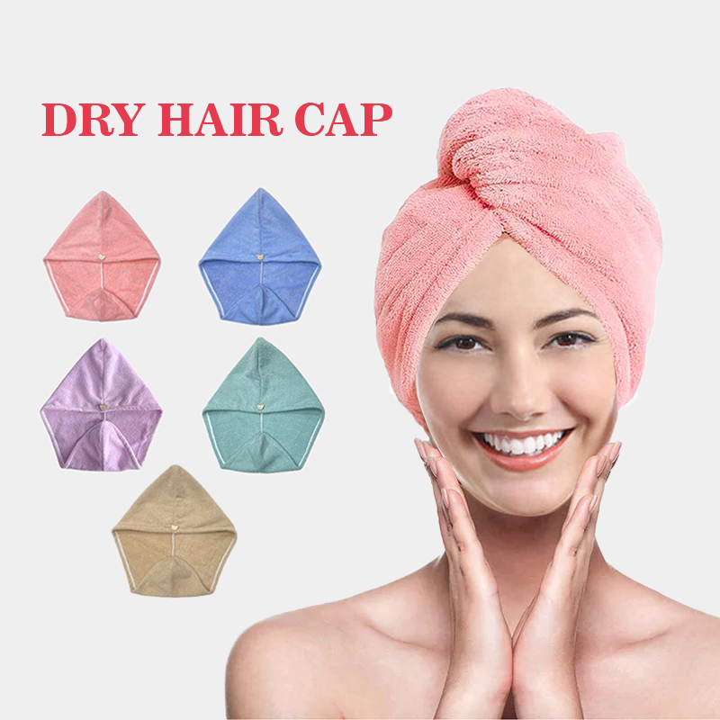 Spa Towel - ผ้าขนหนูไมโครไฟเบอร์สําหรับผู้หญิง, สปาอาบน้ํา HEAD Wrap ผมแห้งหมวก Turban