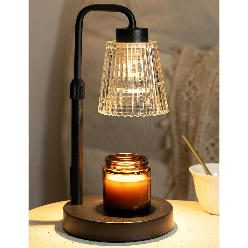 Wax Warmer - โคมไฟอุ่นเทียนพร้อมตัวตั้งเวลา ปรับความสว่างได้ ของขวัญขึ้นบ้านใหม่ ของตกแต่งบ้านใหม่ เครื่องอุ่นเทียนสำหรับเทียนในขวด ของขวัญวันเกิด