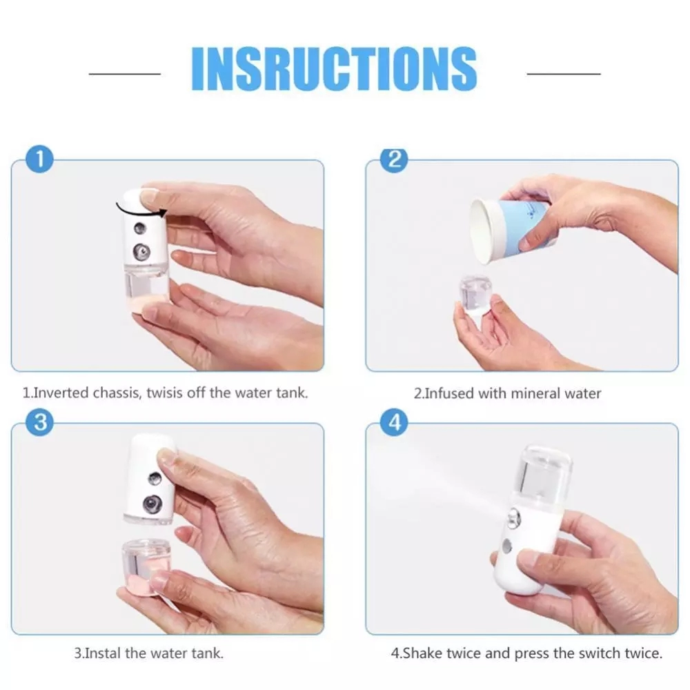 เครื่องพ่นไอน้ำนาโนพกพาสำหรับใ - Face Steamer บทวิจารณ์และราคา