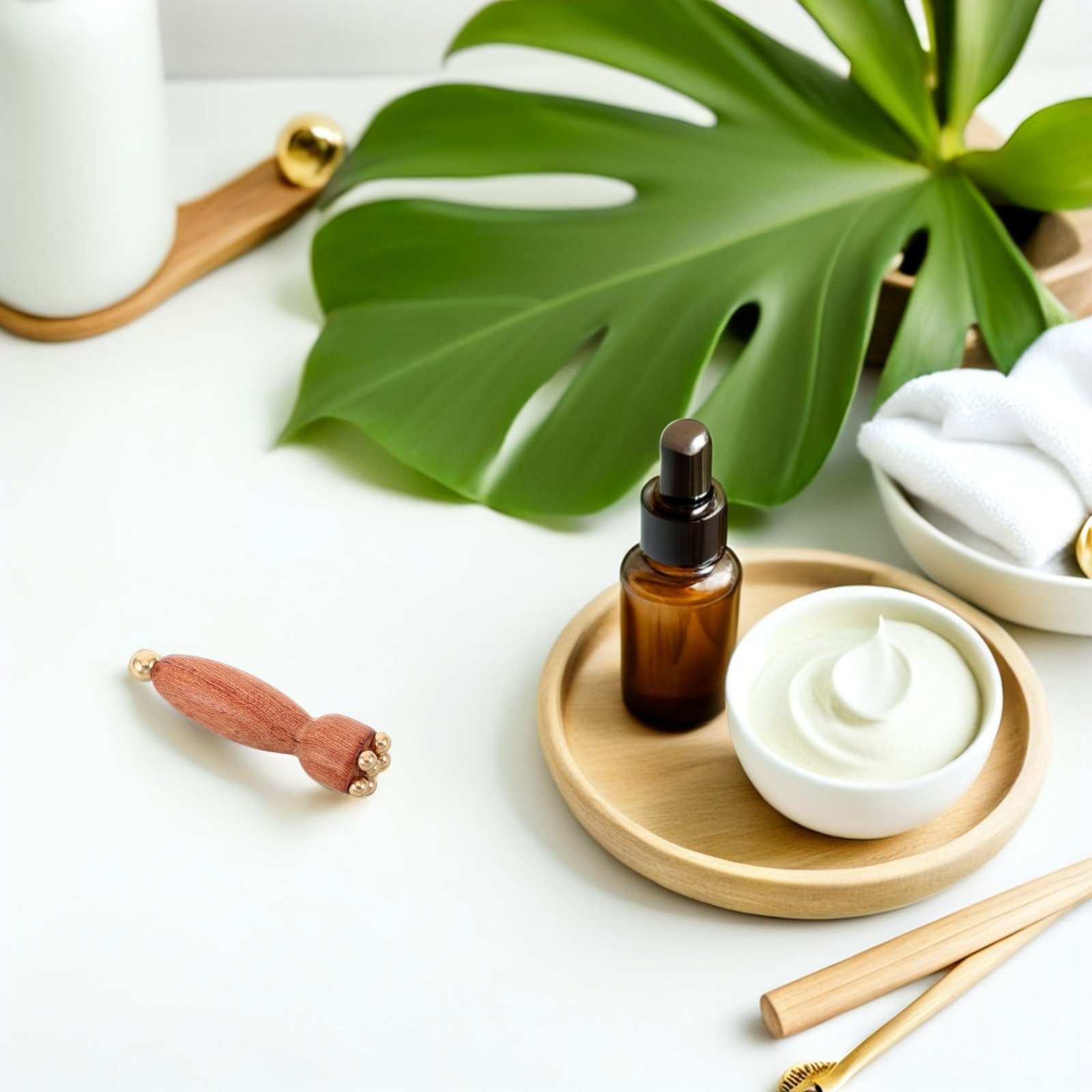 เครื่องมือนวดตาไม้พร้อมลูกปัดท - Spa Massager บทวิจารณ์และราคา