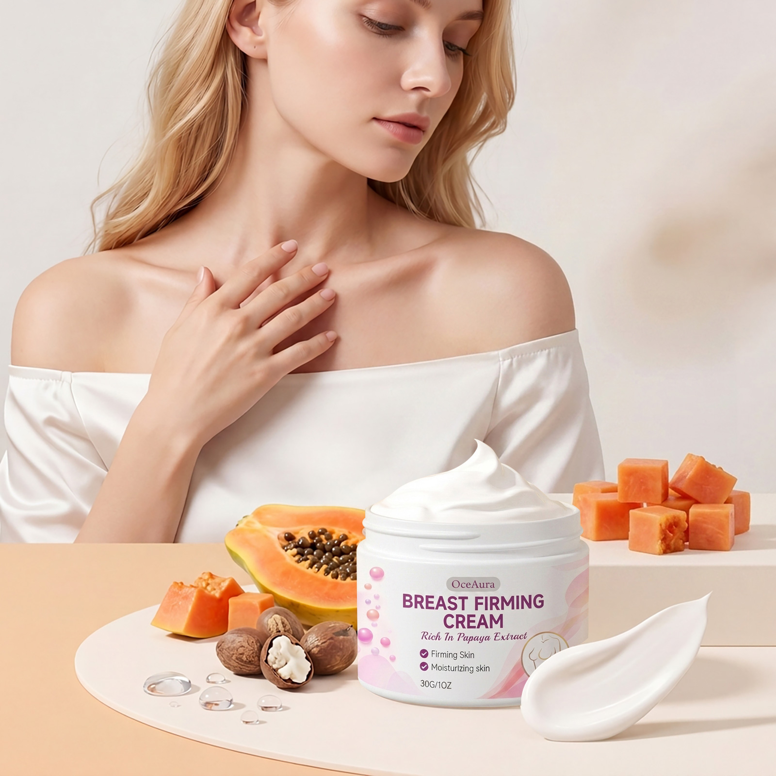 ครีมบำรุงหน้าอกสารสกัดมะละกอ ช - Spa Massager บทวิจารณ์และราคา