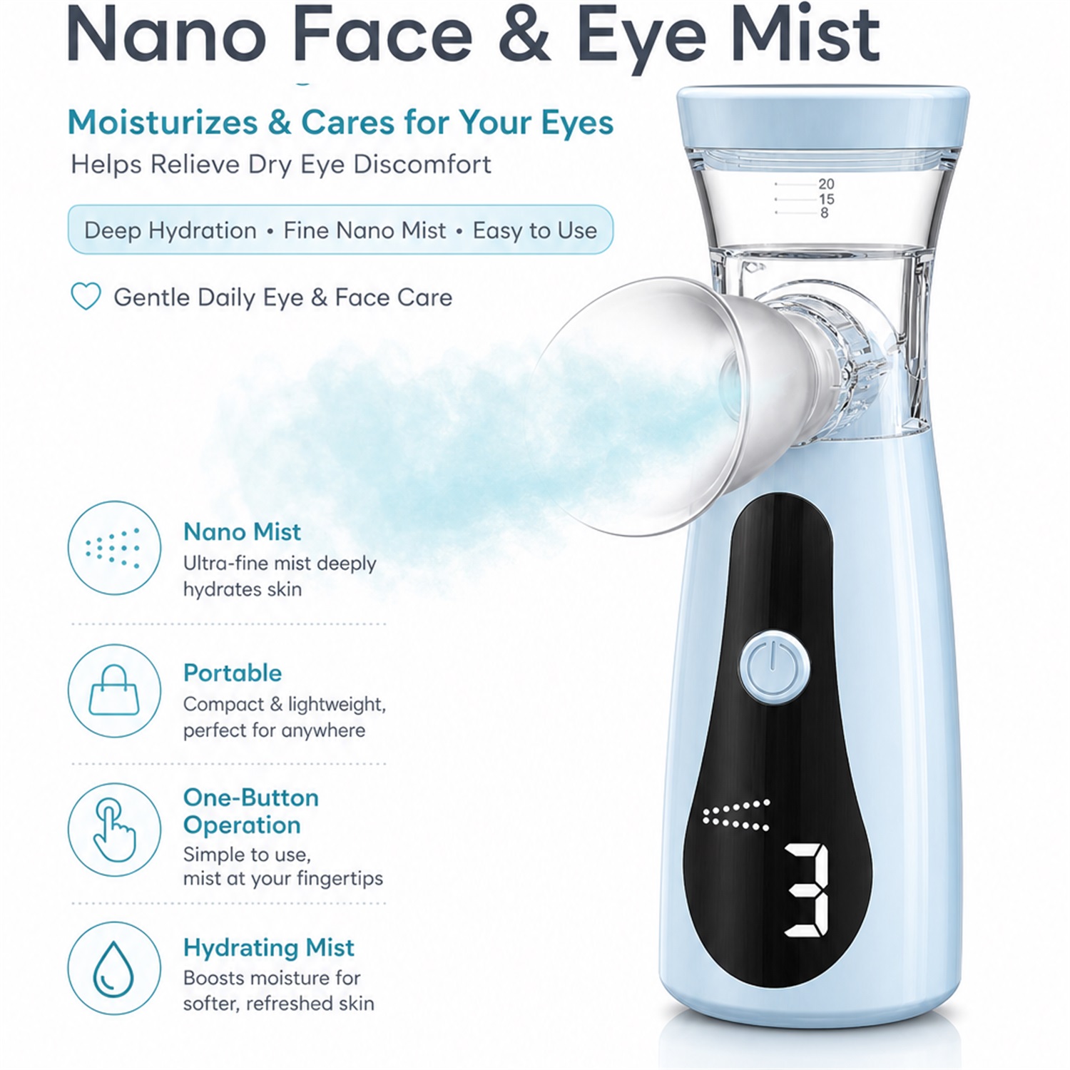 เครื่องพ่นไอน้ำบำรุงรอบดวงตา น - Face Steamer บทวิจารณ์และราคา