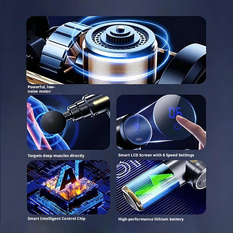 ปืนนวดกล้ามเนื้อไฟฟ้าขนาดเล็ก  - Massage Gun บทวิจารณ์และราคา