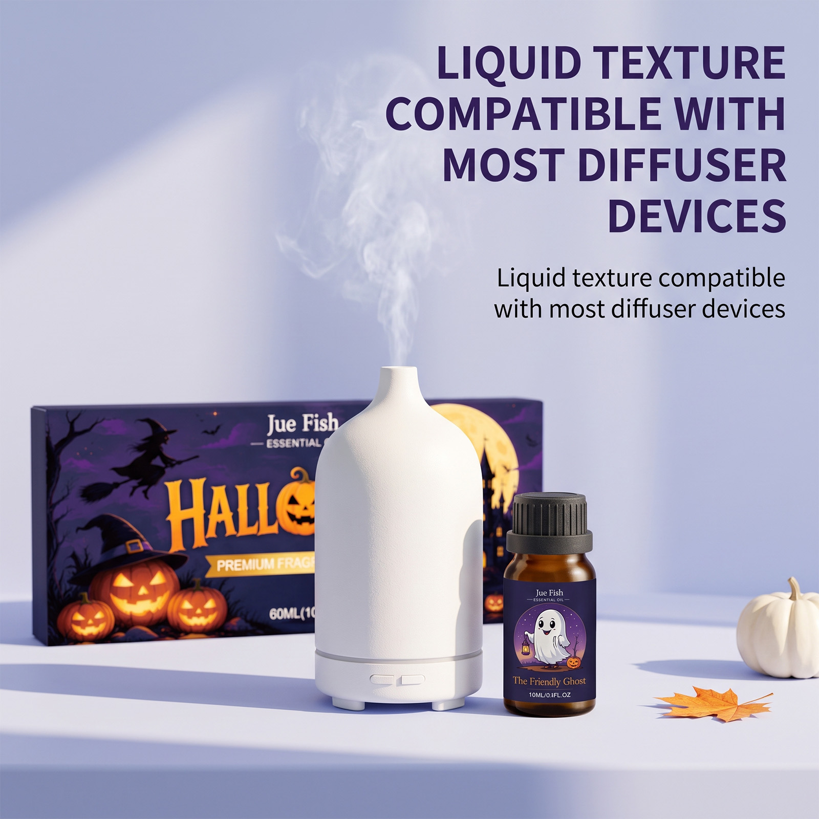 ชุดน้ำมันหอมระเหยฮาโลวีน สารสก - Aromatherapy Diffuser บทวิจารณ์และราคา