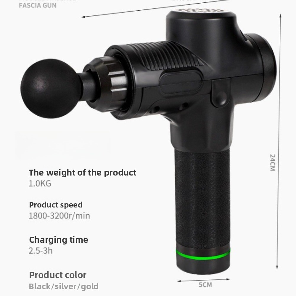 ปืนนวดกล้ามเนื้อแบบพกพา อุปกรณ - Massage Gun บทวิจารณ์และราคา