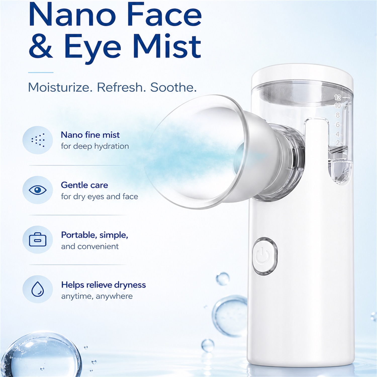 เครื่องพ่นไอน้ำนาโนสำหรับดวงตา - Face Steamer บทวิจารณ์และราคา