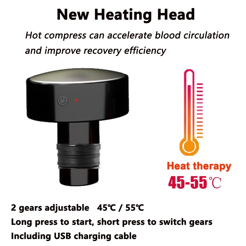 หัวนวดปืนความร้อน19มม. แบบอเนก - Massage Gun บทวิจารณ์และราคา