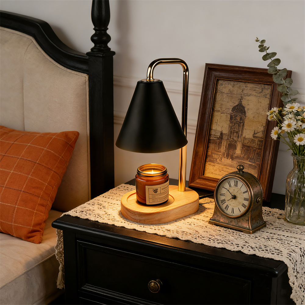 โคมไฟอุ่นเทียนสีดำพร้อมตัวตั้ง - Wax Warmer บทวิจารณ์และราคา