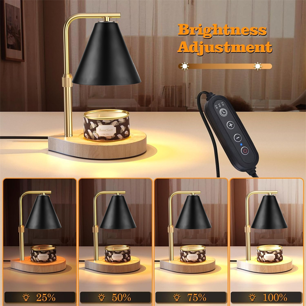 โคมไฟอุ่นเทียนสีดำพร้อมตัวตั้ง - Wax Warmer บทวิจารณ์และราคา