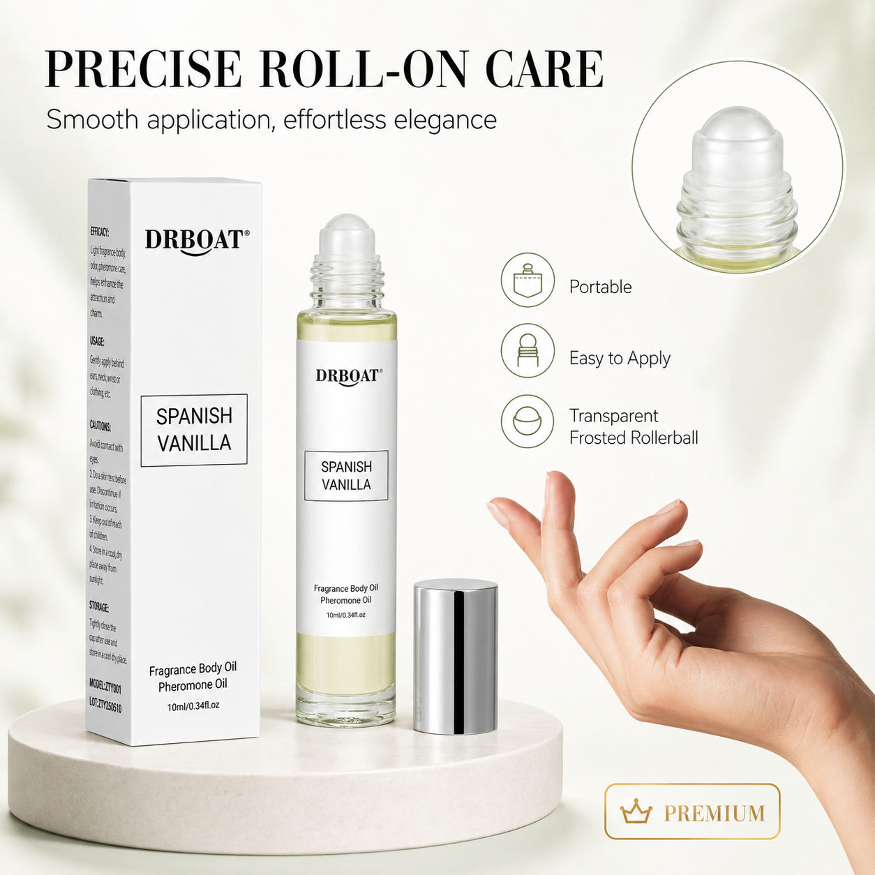 น้ำมันบำรุงผิวกลิ่นไวท์อูด ผสม - Body Oil บทวิจารณ์และราคา