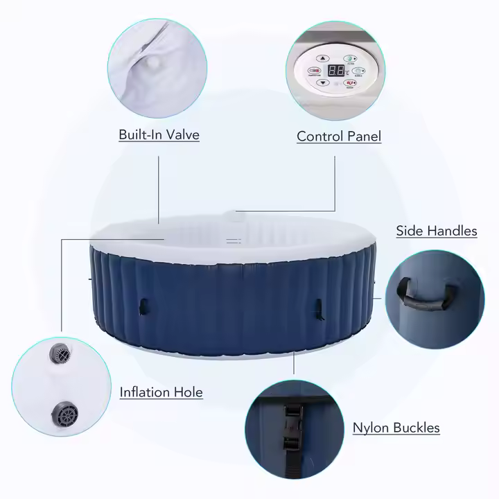 อ่างน้ำร้อนเป่าลมทรงกลมสำหรับใ - Hot Tub บทวิจารณ์และราคา