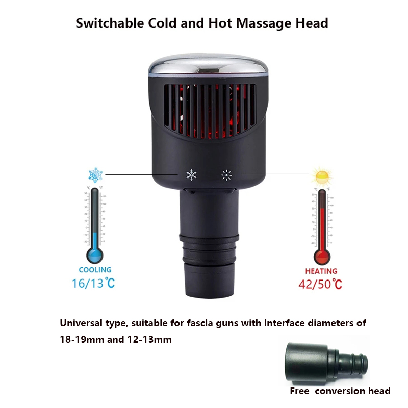 หัวนวดปืนความร้อนเย็นแบบใหม่ขน - Massage Gun บทวิจารณ์และราคา