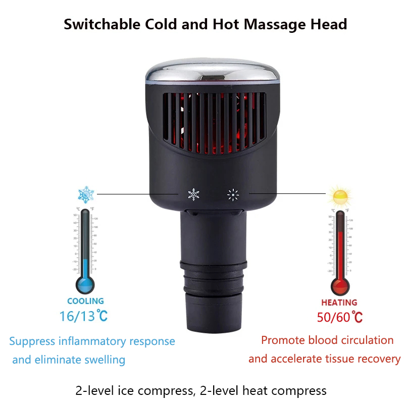 หัวนวดปืนความร้อนเย็นแบบใหม่ขน - Massage Gun บทวิจารณ์และราคา
