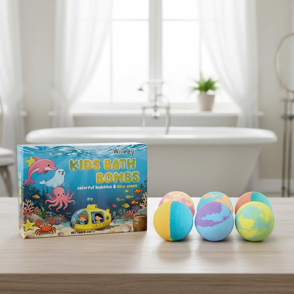 6 ลูก/กล่อง บาธบอมบ์หลากสีสัน  - Bath Salts บทวิจารณ์และราคา