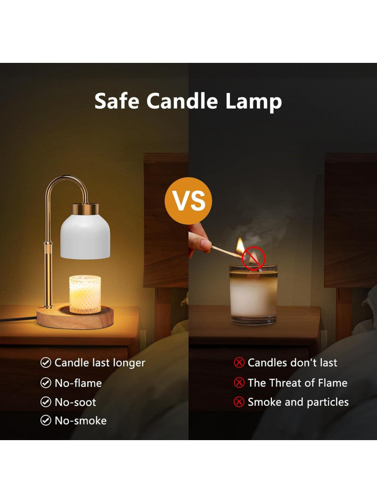 โคมไฟหลอมเทียนปรับแสงได้พร้อมต - Wax Warmer บทวิจารณ์และราคา