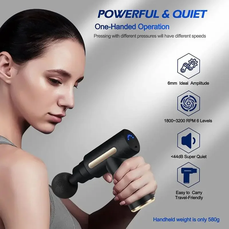 2024 แบบพกพา fascia ปืนกลับคอข - Massage Gun บทวิจารณ์และราคา