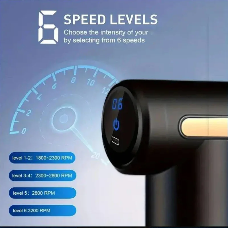 แบบพกพา Fascial นวดปืนไฟฟ้า Pe - Massage Gun บทวิจารณ์และราคา