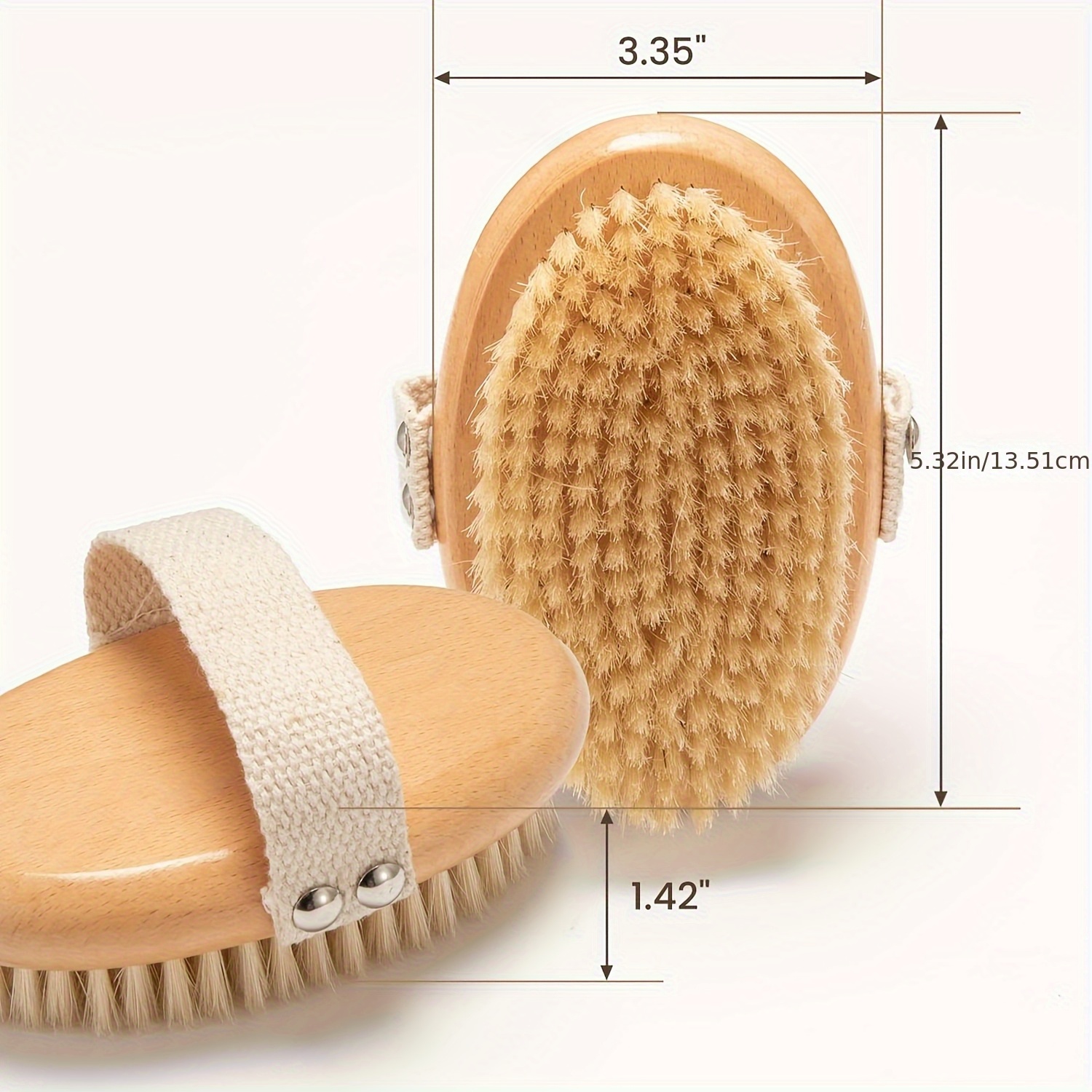 แปรงขัดผิวแบบแห้ง 2 ชิ้น และตะ - Body Brush บทวิจารณ์และราคา