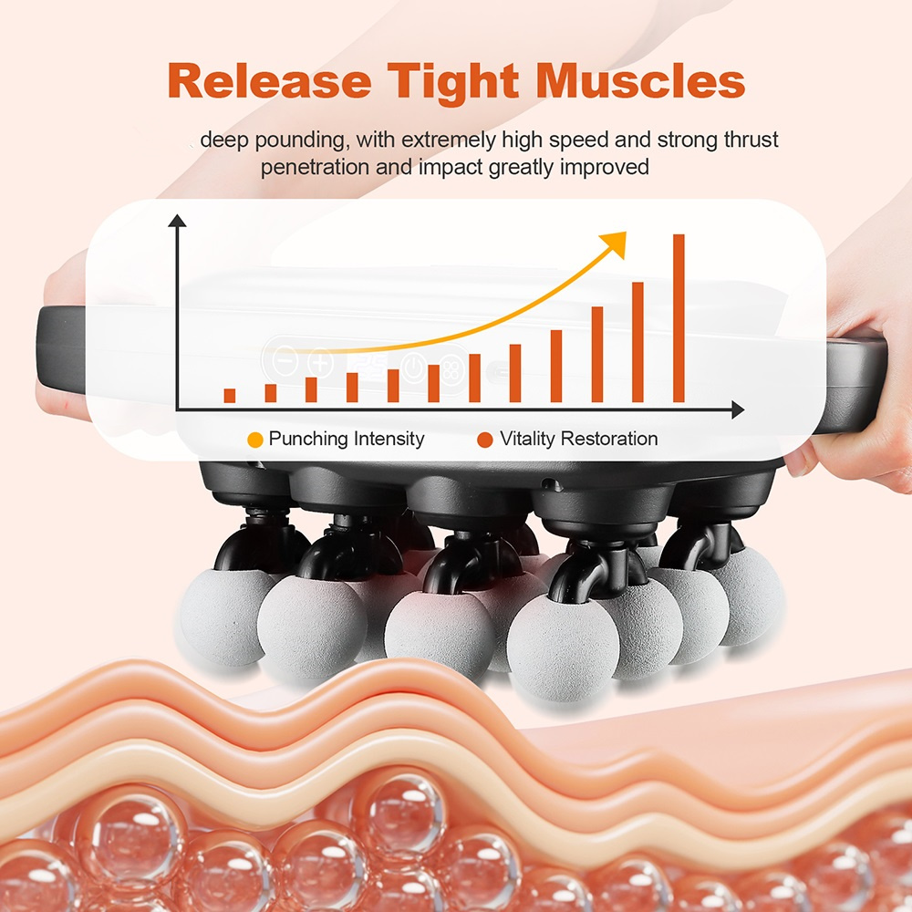 16 หัว Fascia ปืนการสั่นสะเทือ - Massage Gun บทวิจารณ์และราคา