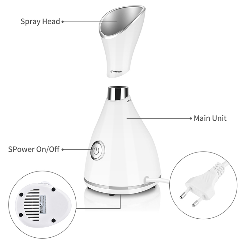 เครื่องพ่นไอน้ำร้อนนาโนไอออนิก - Face Steamer บทวิจารณ์และราคา